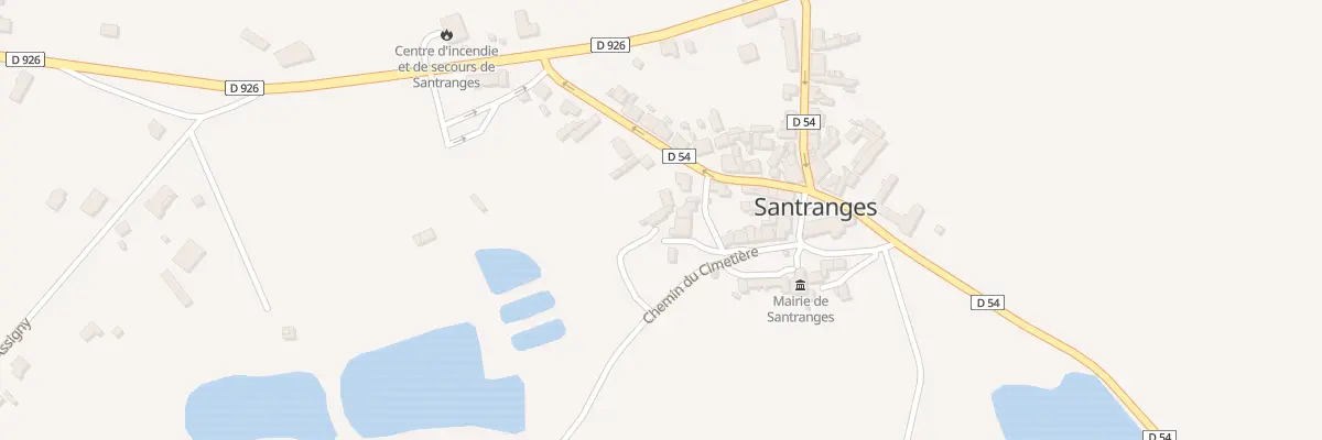 Plan du 80 Le Bourg à Santranges