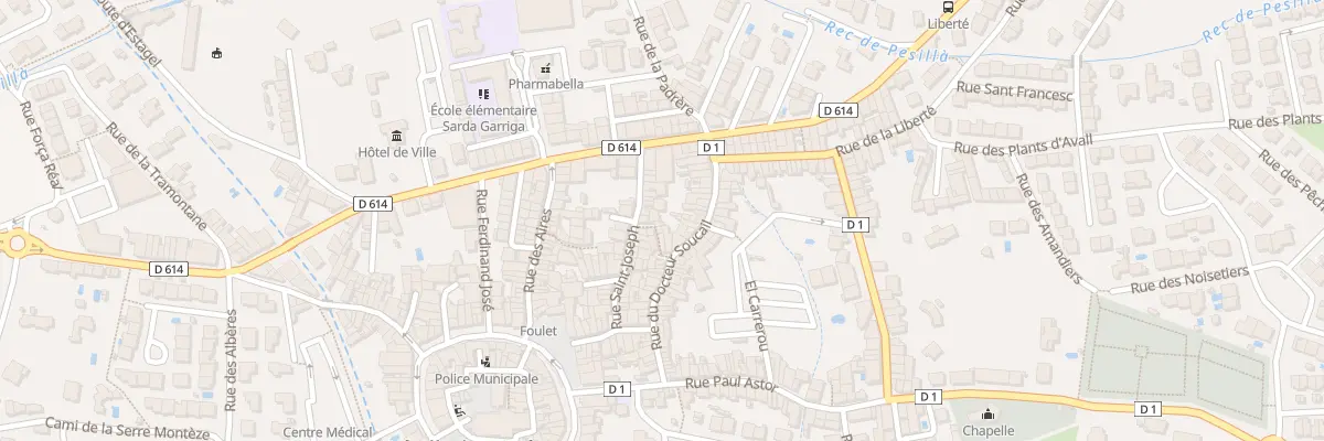 Plan du 17 Rue St Joseph à Pézilla-la-Rivière