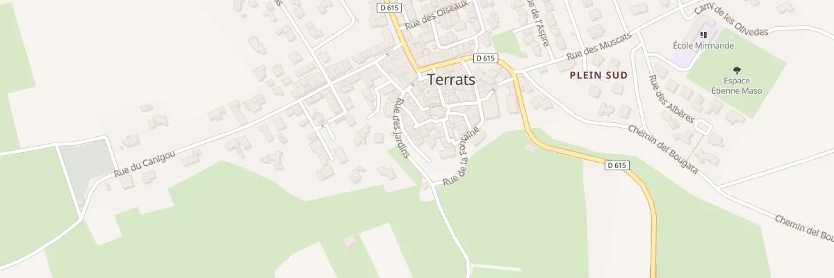 Plan du 7 Rue Haute à Terrats