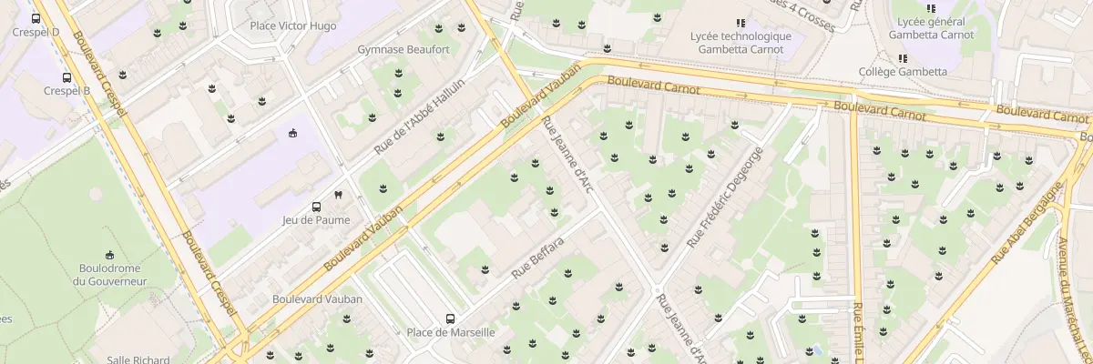 Plan du 8 Rue Jeanne d’Arc à Arras