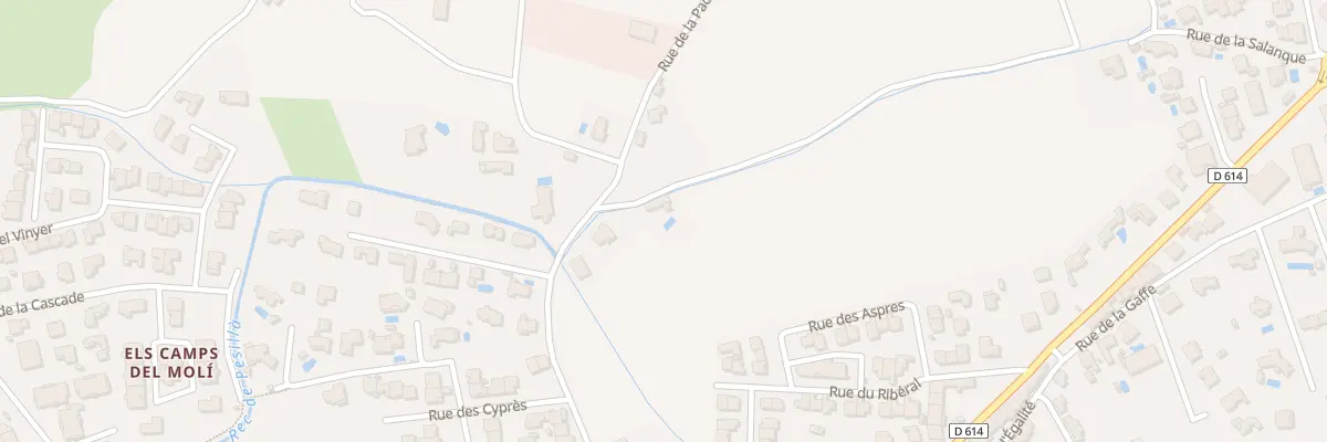Plan du 9999 Rue de la Padrere à Pézilla-la-Rivière