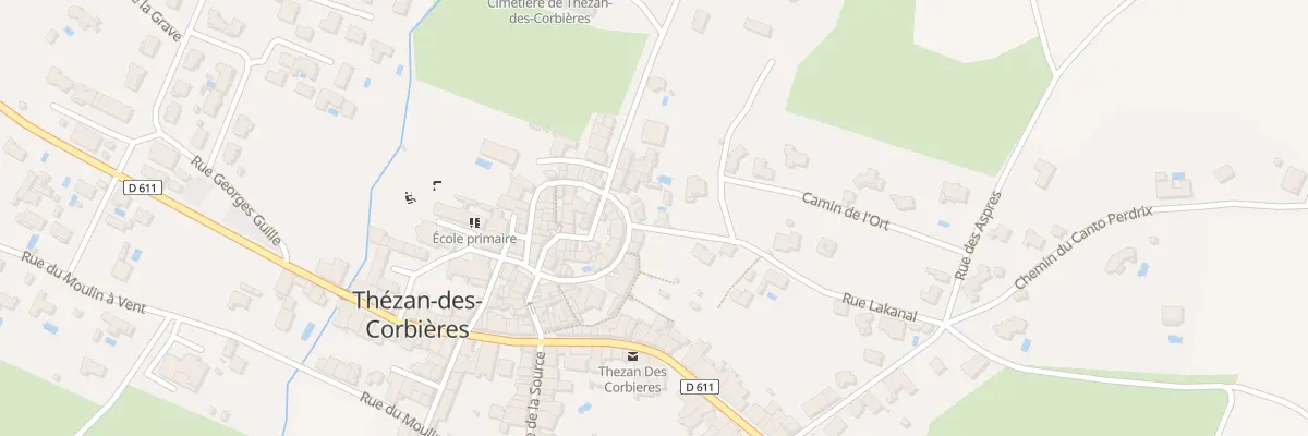Plan du 1 Rue lakanal à Thézan-des-Corbières