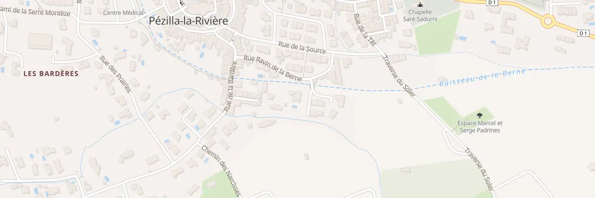 Plan du 12B Rue Ravin de la Berne à Pézilla-la-Rivière