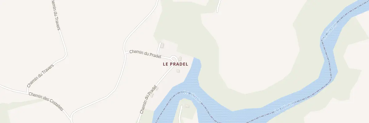 Plan du 5090A Le Pradel au Vibal