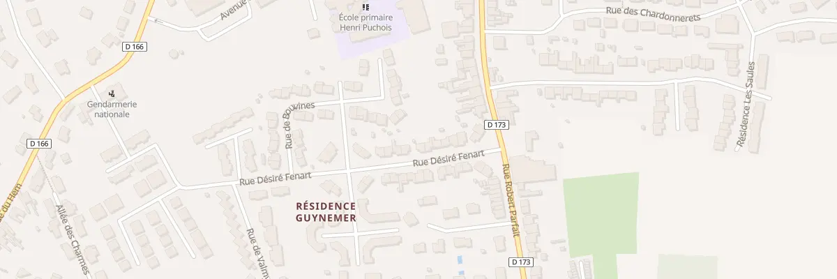 Plan du 16 Rue Désiré Fénart à Laventie
