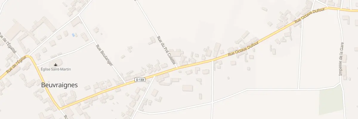 Plan du 5 Rue Octave Dufour à Beuvraignes
