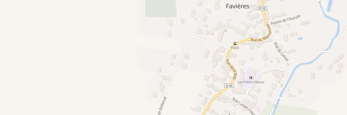 Plan du 4 Rue de Bellevue à Favières