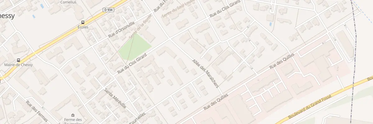 Plan du 7 Rue des Tournelles à Chessy