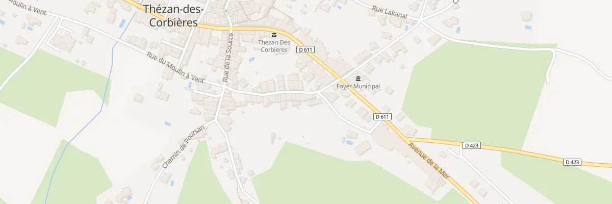 Plan du 30 Rue de la Croix Rousse à Thézan-des-Corbières