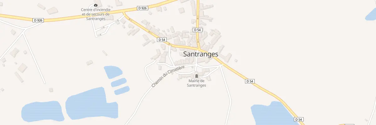 Plan du 2 All du Souvenir à Santranges
