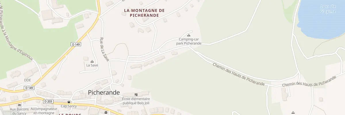 Plan du 5543 Gaime à Picherande