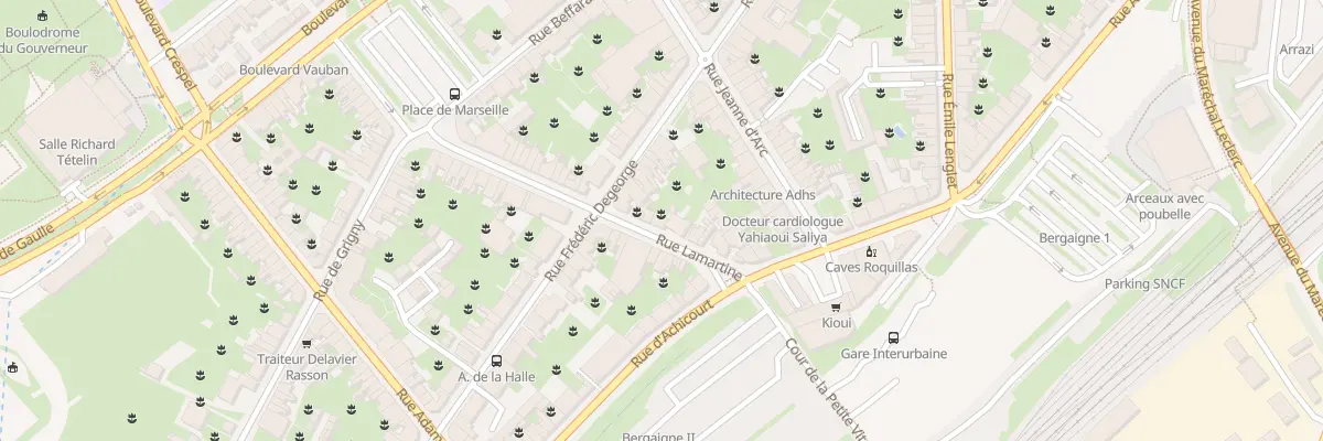 Plan du 33 Rue Lamartine à Arras