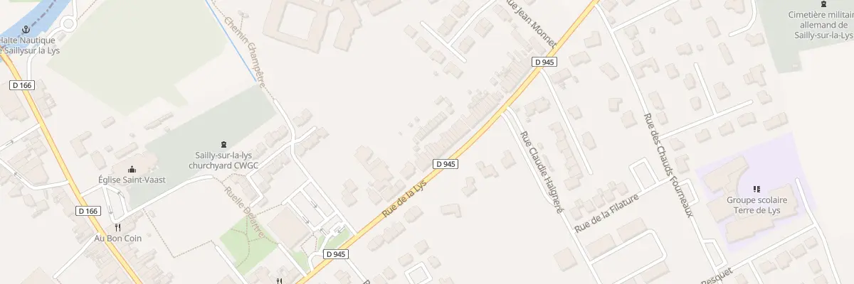 Plan du 1345 Rue de la Lys à Sailly-sur-la-Lys