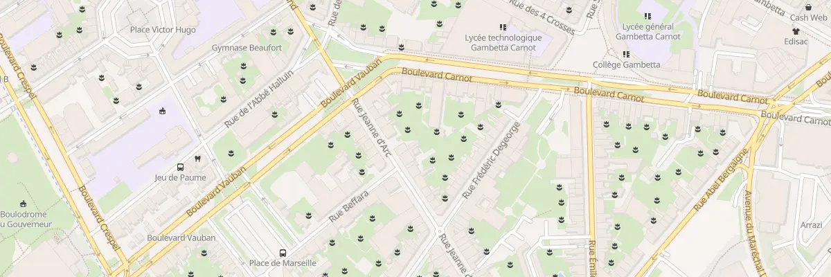 Plan du 7 Rue Jeanne d’Arc à Arras