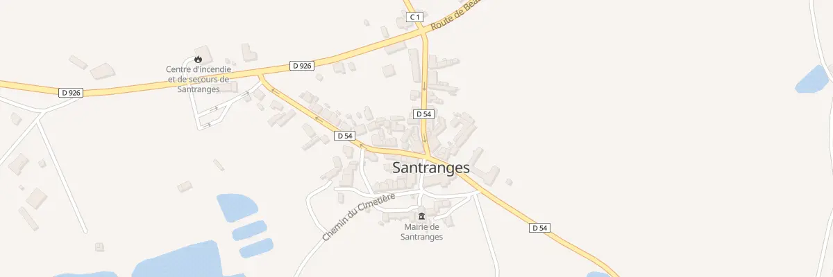 Plan du 1 Rue du Val-de-loire à Santranges