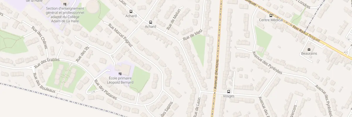 Plan du 94 Rue de Laon à Achicourt
