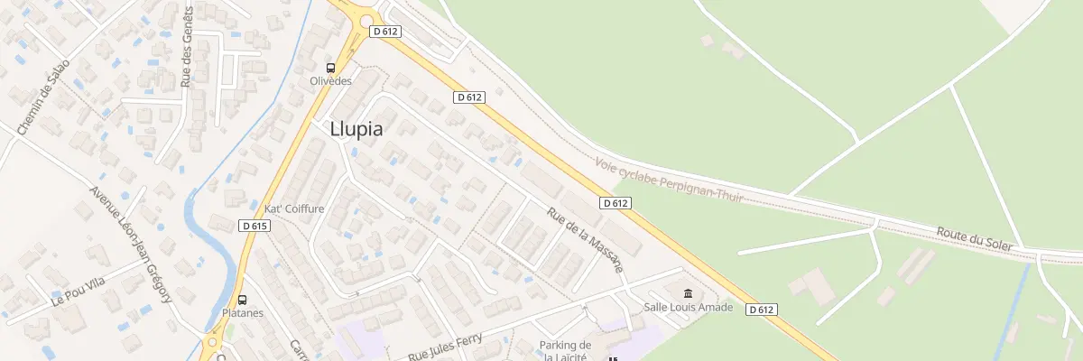 Plan du 25 Rue de la Massane à Llupia