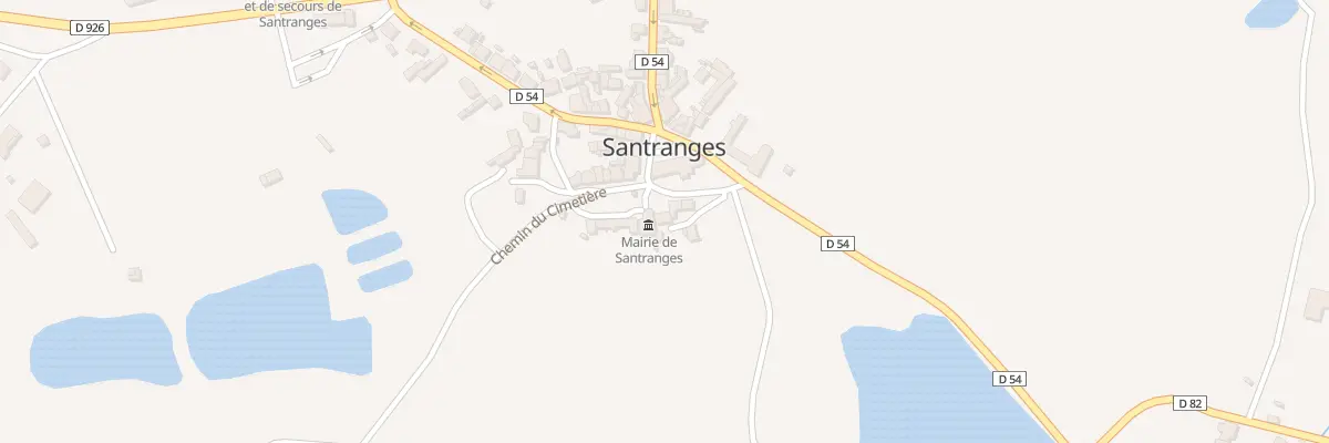 Plan du 7 Pl du Souvenir Français à Santranges