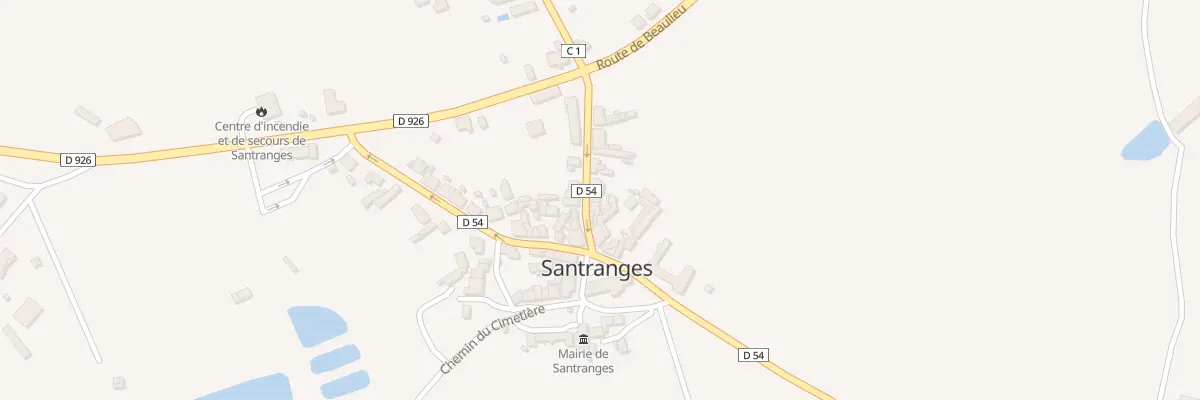 Plan du 6 Rue du Val-de-loire à Santranges