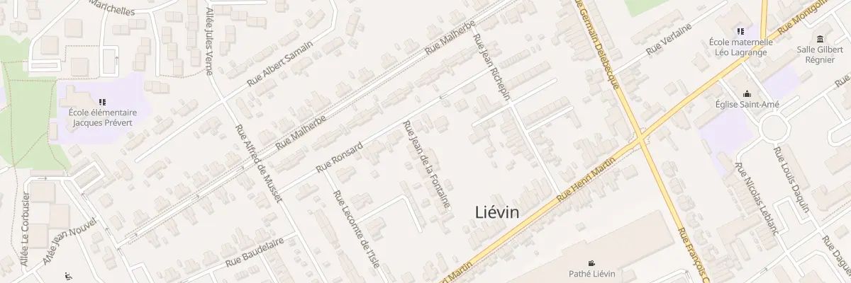 Plan du 8 Rue La Fontaine à Liévin