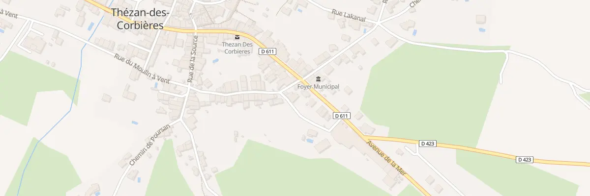 Plan du 15 Rue de la Croix Rousse à Thézan-des-Corbières
