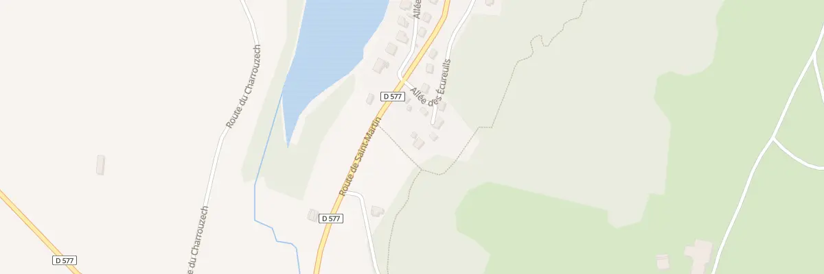 Plan du 93 Rte de Saint-Martin à Salles-Curan