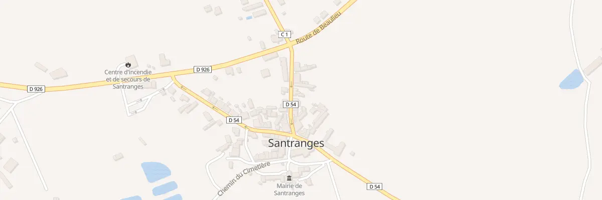 Plan du 8 Rue du Val-de-loire à Santranges