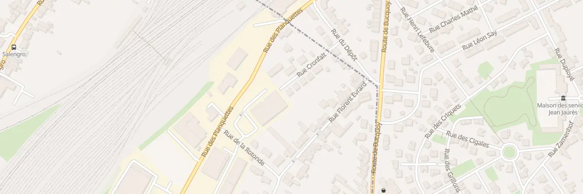 Plan du 9 Rue Cronfalt à Achicourt