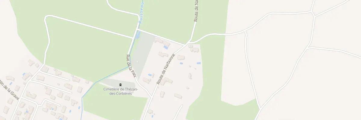 Plan du 18 Rte de Narbonne à Thézan-des-Corbières