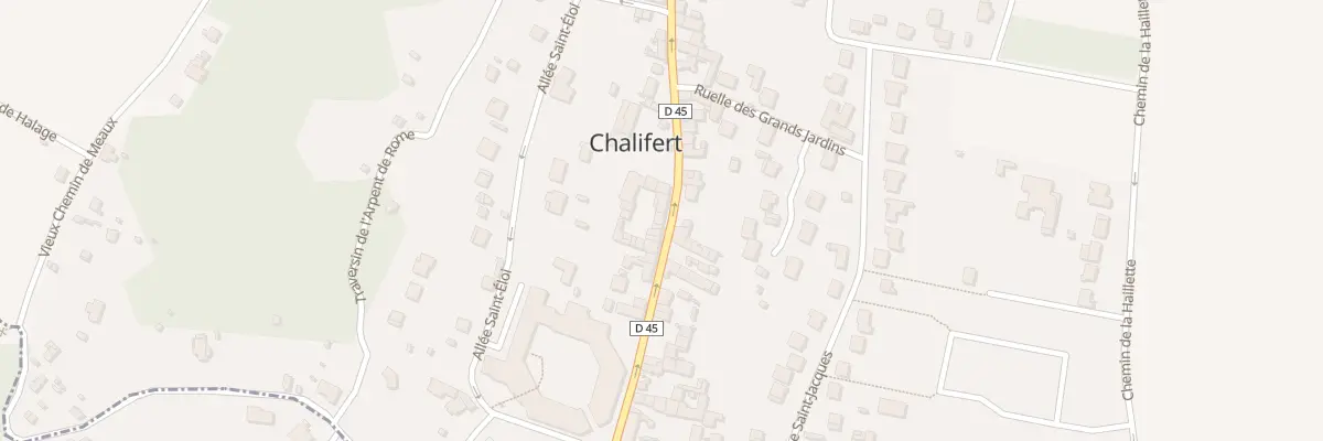 Plan de la Rue Charles Vaillant à Chalifert