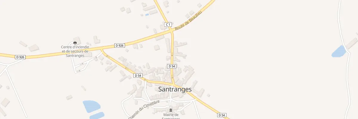 Plan du 10 Rue du Val-de-loire à Santranges