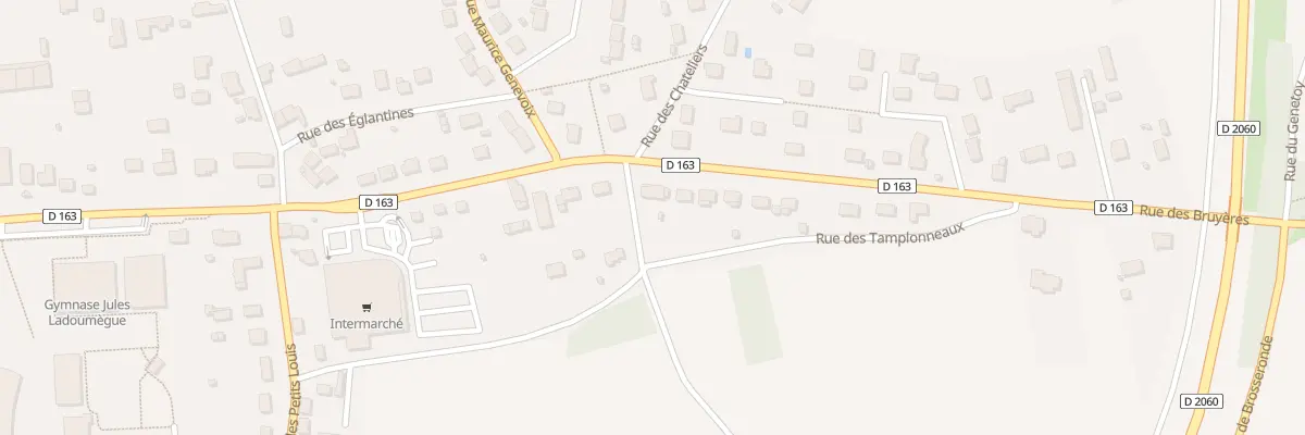 Plan du 280 Rue des Bruyères à Amilly