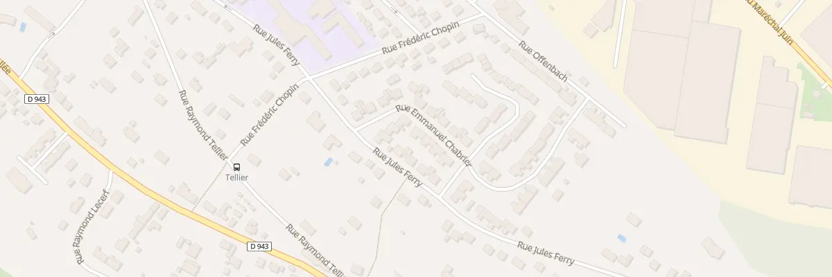 Plan du 92 Rue Emmanuel Chabrier à Amilly