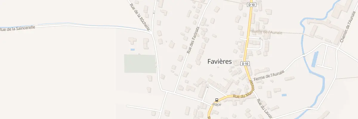 Plan du 7 Rue des Farinats à Favières