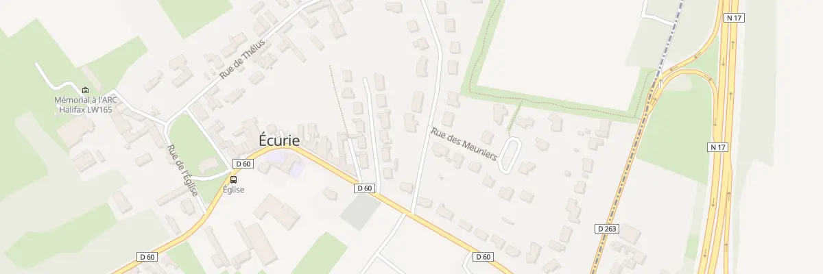 Plan du 25 Rue des Meuniers à Écurie