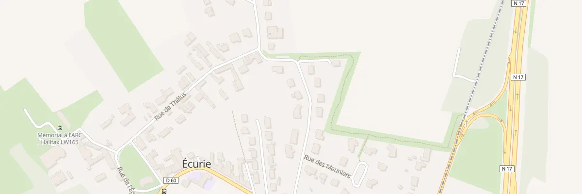 Plan du 22 Rue des Meuniers à Écurie