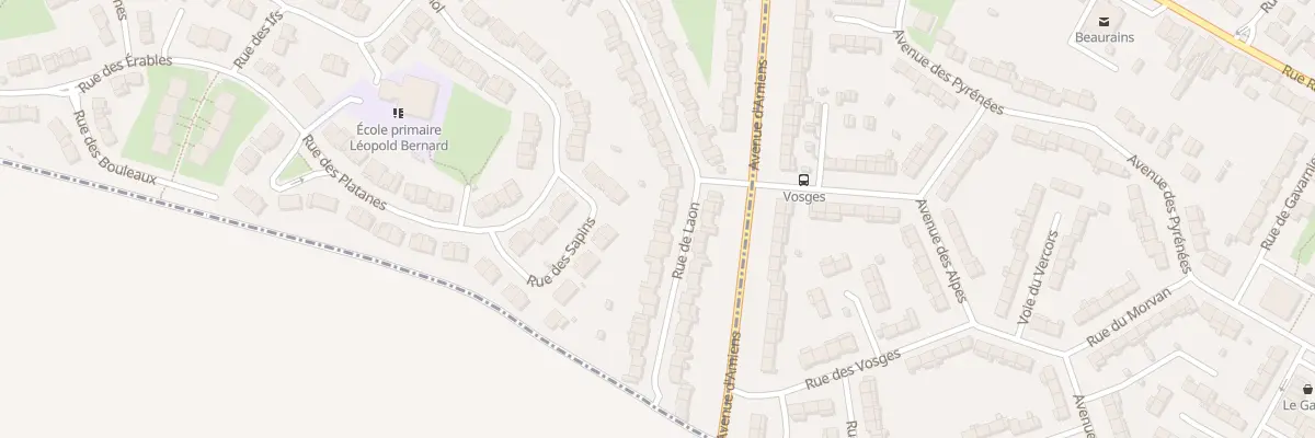Plan du 116 Rue de Laon à Achicourt