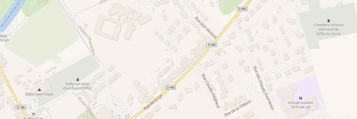 Plan du 1407 Rue de la Lys à Sailly-sur-la-Lys