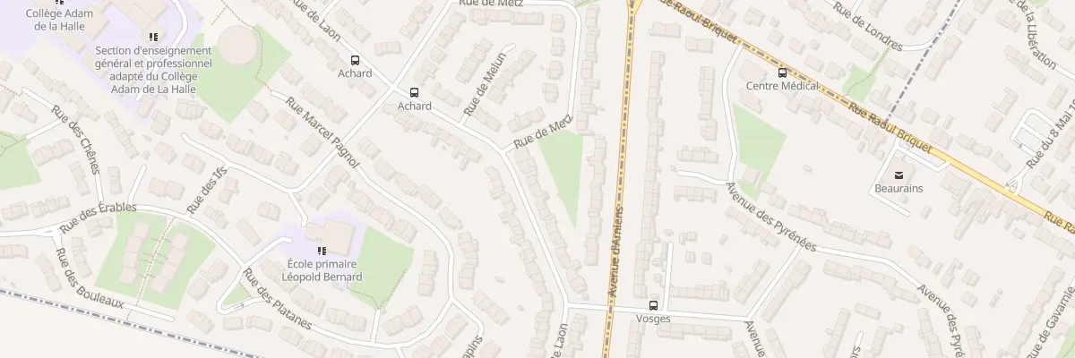 Plan du 61 Rue de Laon à Achicourt
