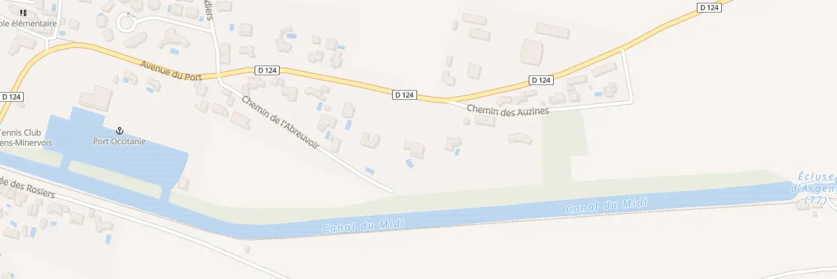 Plan du 18 Av de la Méditerranée à Argens-Minervois