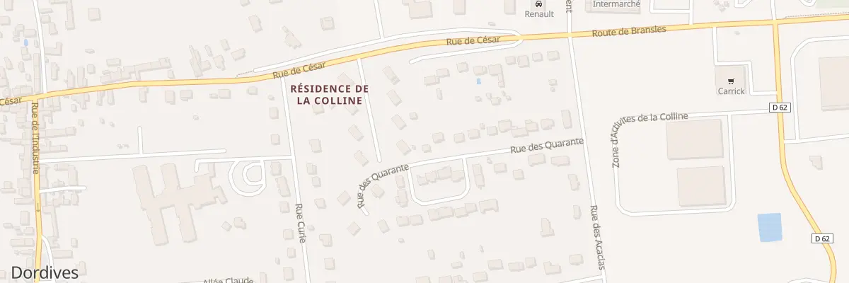 Plan du 20 Rue des Quarante à Dordives