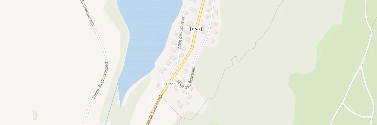 Plan du 5 All des Écureuils à Salles-Curan