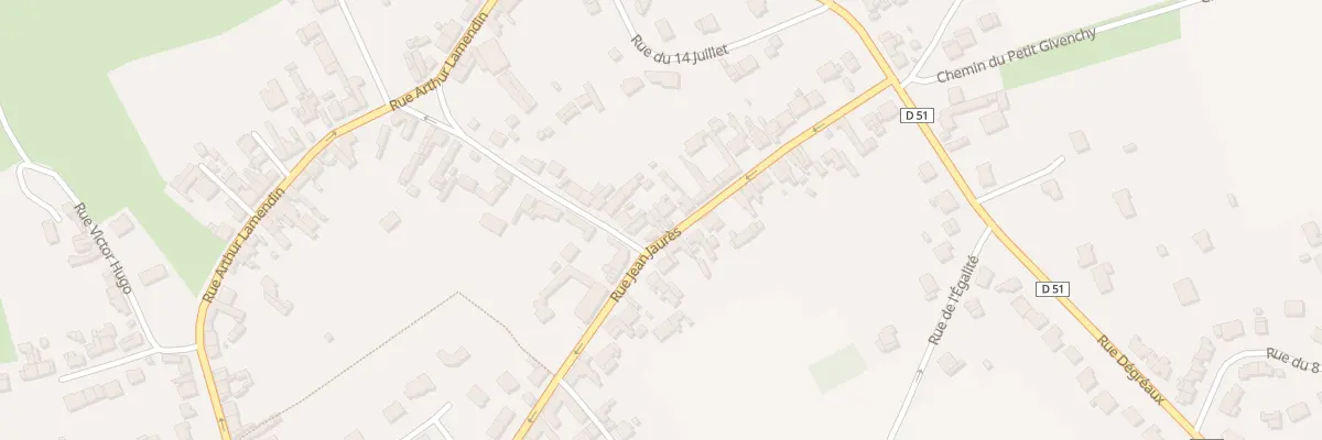 Plan du 26 Rue Jean Jaures à Givenchy-en-Gohelle