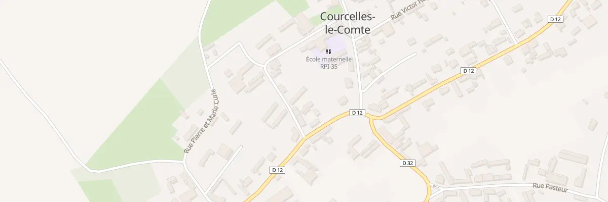 Plan du 4 Rue Clemenceau à Courcelles-le-Comte