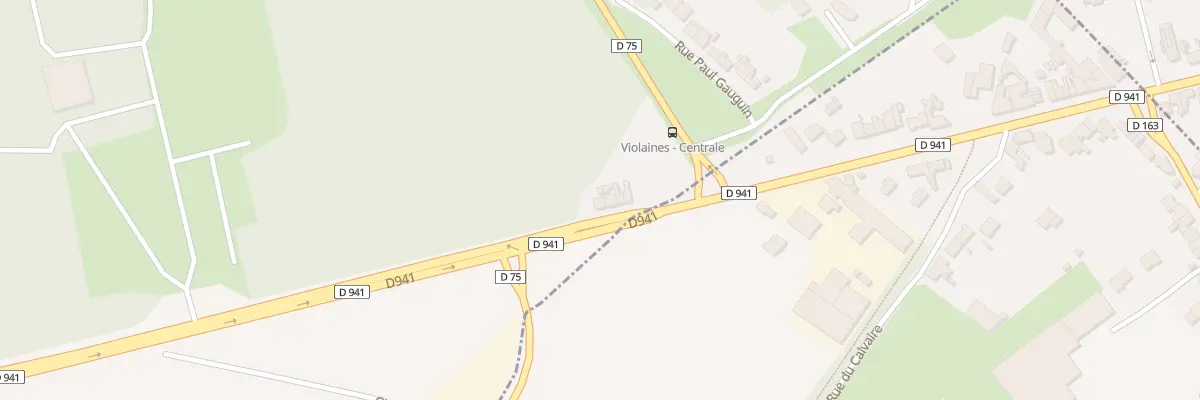 Plan du 1 Rte Nationale à Violaines
