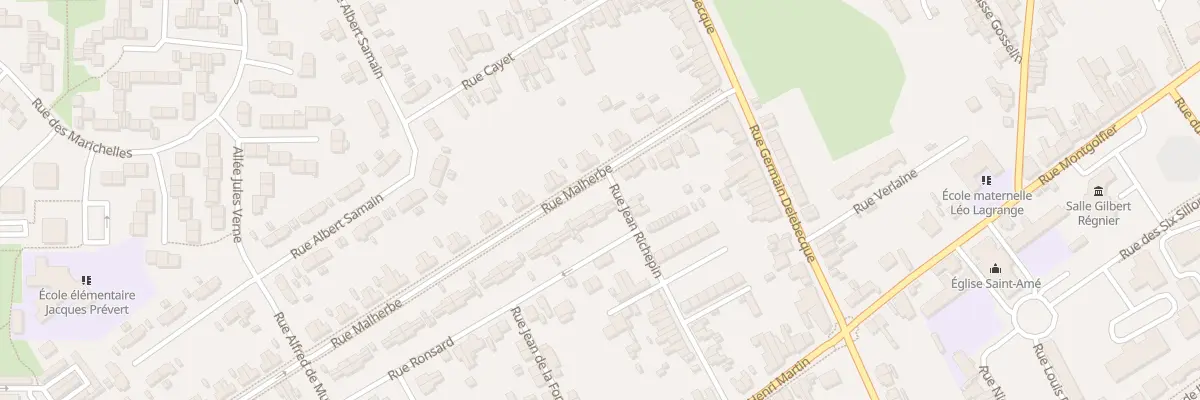 Plan du 1 Rue Malherbe à Liévin