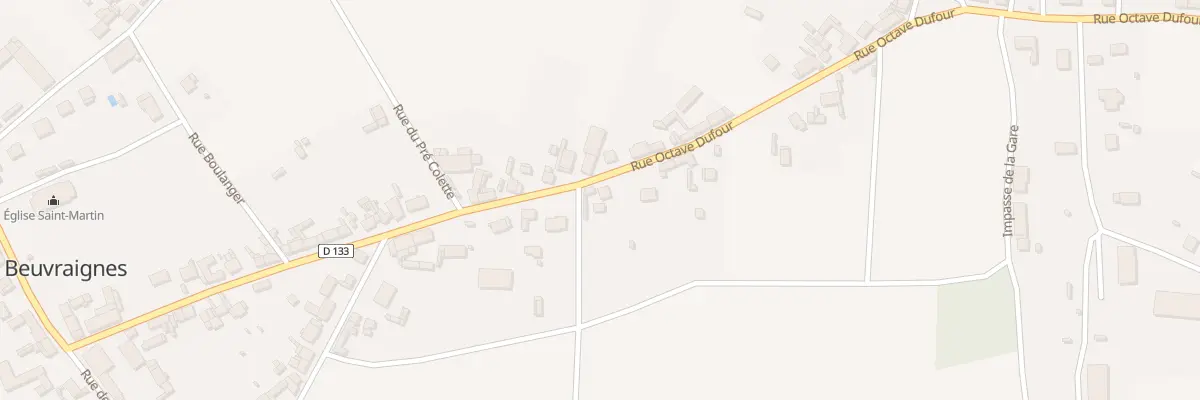 Plan du 12 Rue Octave Dufour à Beuvraignes