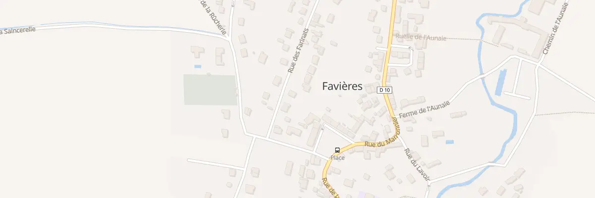 Plan du 6 Rue des Farinats à Favières