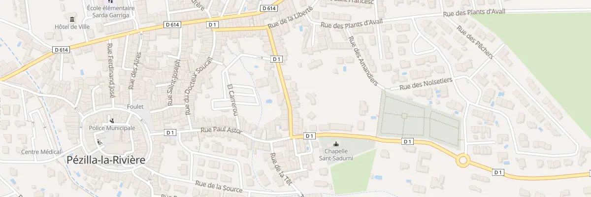 Plan du 23 Rue du 11 Novembre à Pézilla-la-Rivière