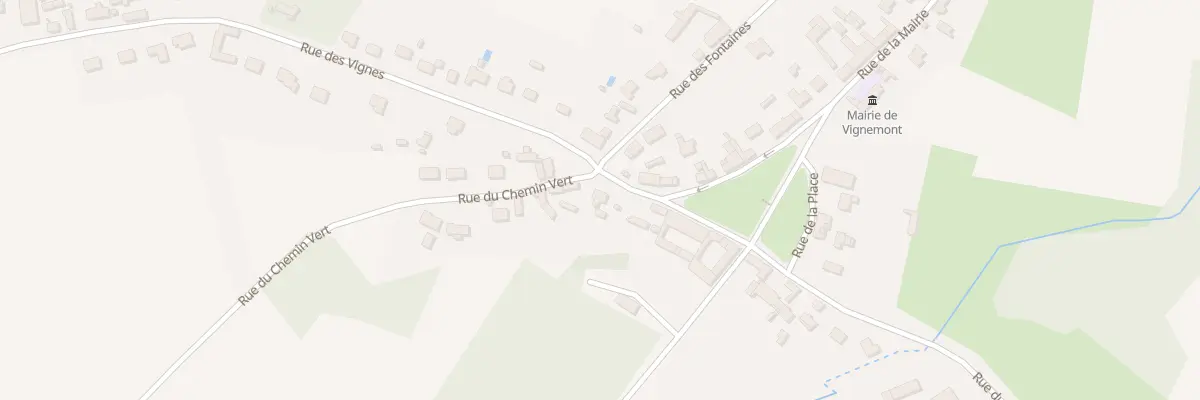 Plan du 1 Rue du Chemin Vert à Monchy-Humières
